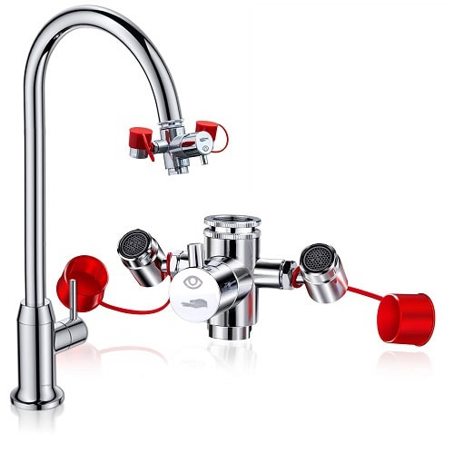 Faucet mount Eyewash Station